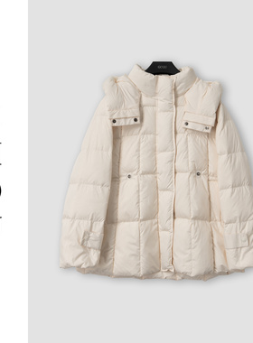 （周哥甄选）白色羽绒外套-32094