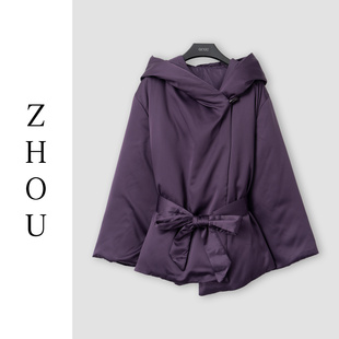 (周哥甄选)紫色羽绒外套-32085