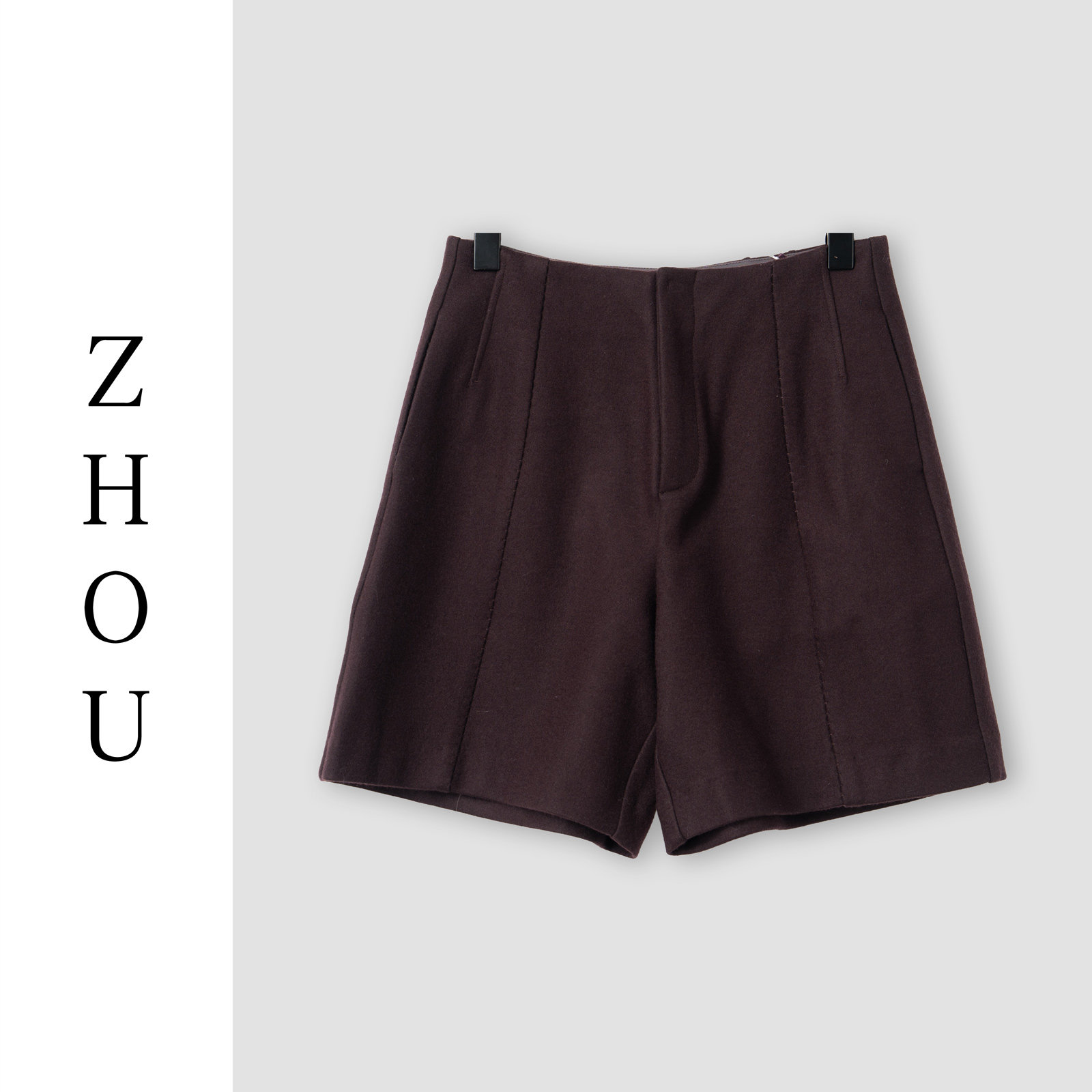 （周哥甄选）绛紫色短裤-32969,女装/女士精品,短裤,淘宝优惠券,粉丝福利购,淘宝优惠卷