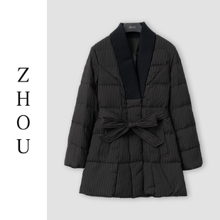 (周哥甄选)黑色羽绒外套-31814