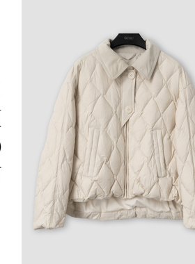 （周哥甄选）米色羽绒服-32799