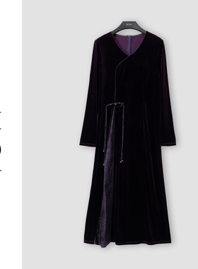 （周哥甄选）紫色连衣裙-31811