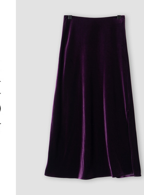 （周哥甄选）紫色半身裙-32742