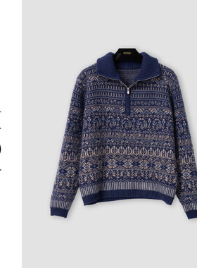 （周哥甄选）蓝色上衣-31208