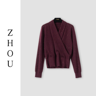 （周哥甄选）乌梅紫上衣-30939