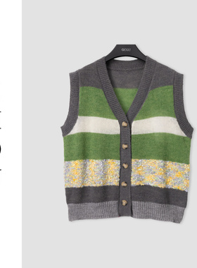 （周哥甄选）灰绿色马甲-30314