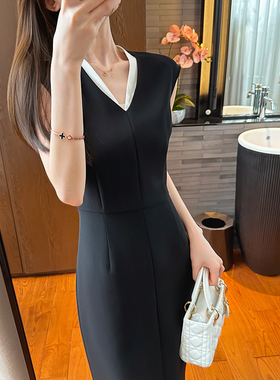 YOU SEE/柚见  高智感通勤！  黑色连衣裙21495