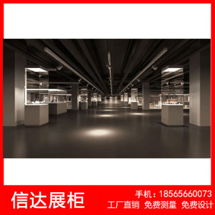 博物馆古董文物展柜电动升降展览柜恒温恒湿展示柜防爆玻璃展示柜