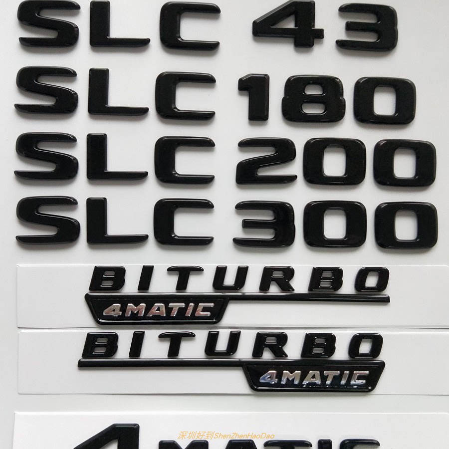 适用于奔驰SLC43 AMG SLC180 SLC250d SLC300 SLC250 4MATIC车标