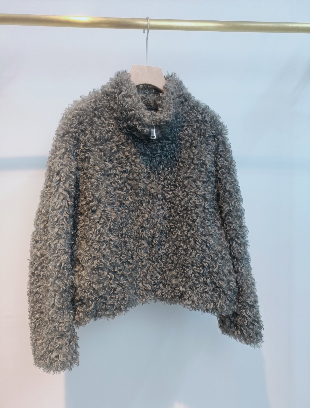 轻奢高级感仿皮草外套2025秋冬新款女装小个子仿羊羔毛皮毛一体