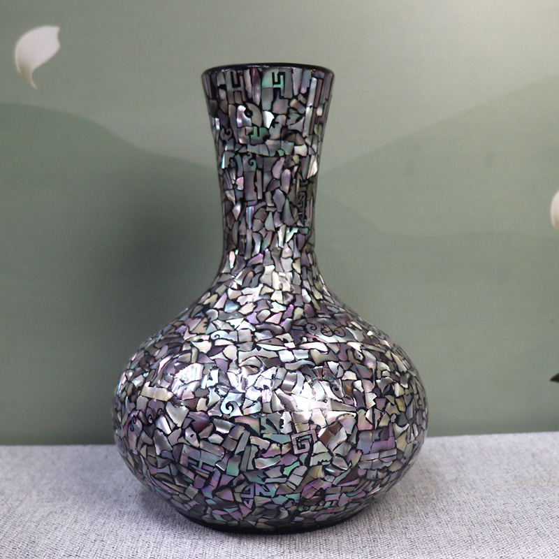北欧简约ins风插花干花贝壳花瓶家居客厅餐桌桌面装饰品花器摆件