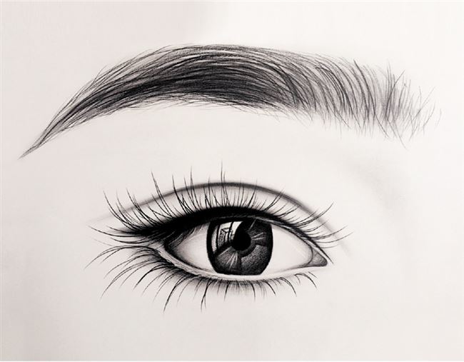 眉眼唇私人定制装饰画 挂画手绘素描喷绘装饰画化妆