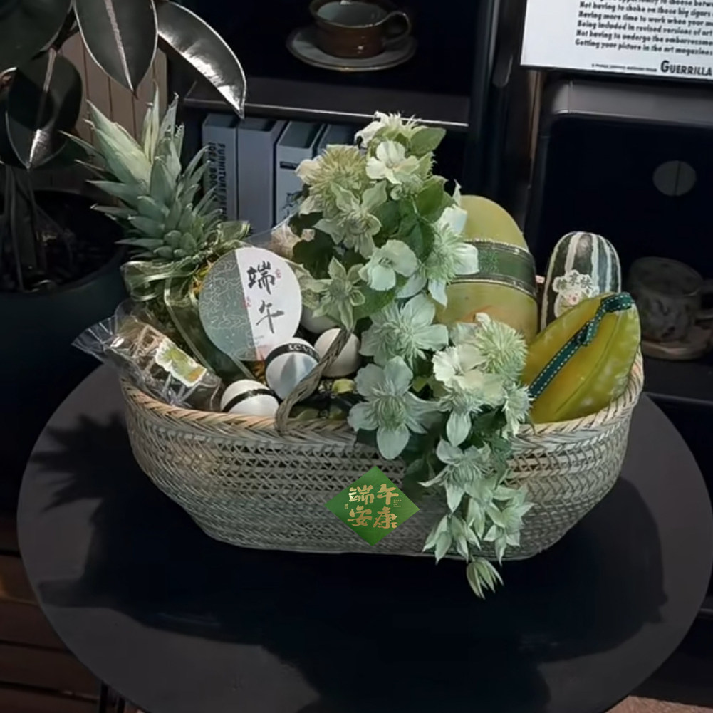 端午节礼盒粽子包装咸鸭蛋肉粽烘焙水果鲜花酒店礼品盒送礼手提篮