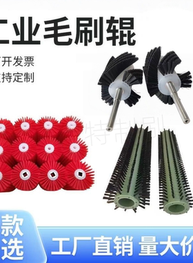 耐磨材料工业毛刷辊除尘定制直销