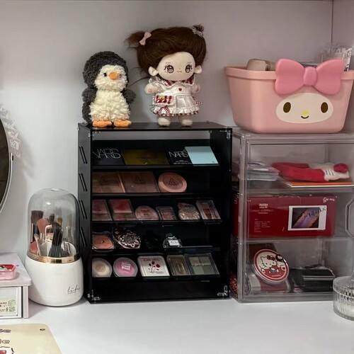 亚克力大容量化妆品展示收纳架