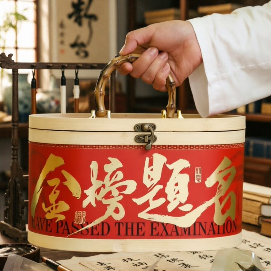 金榜题名礼盒包装盒高考中考状元成人礼物定胜糕糖果烘焙伴手礼盒