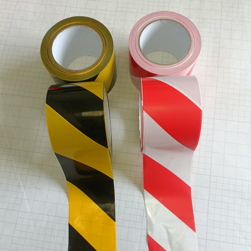 加厚7.5cm宽安全警戒带黑黄红白