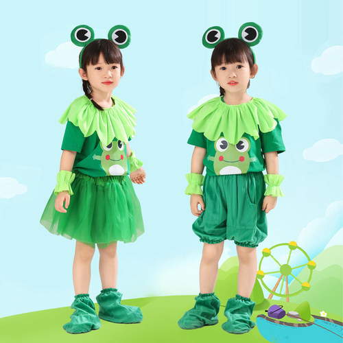 儿童青蛙演出服小蝌蚪找妈妈舞蹈