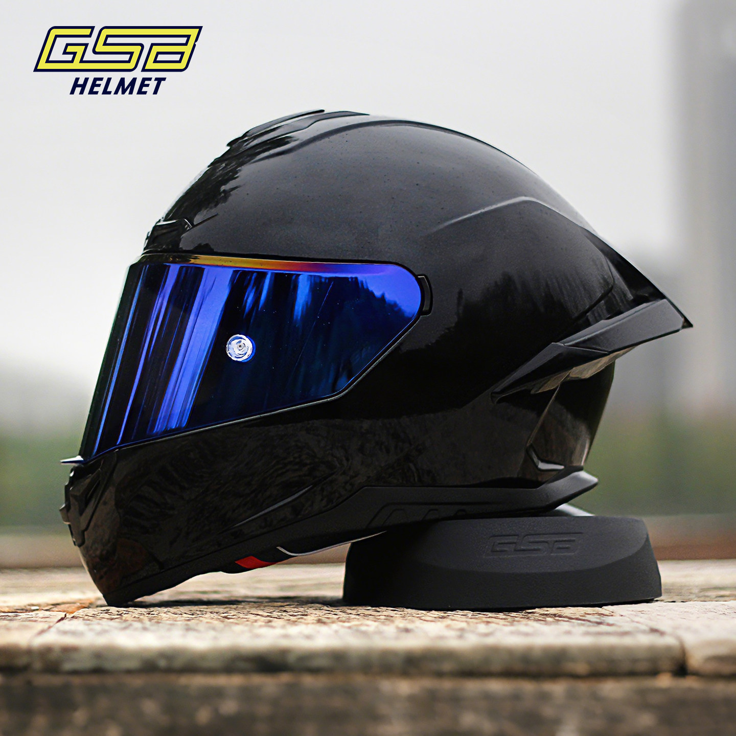 GSB摩托车头盔全覆式男女款大尾翼机车骑士全盔361GT个性酷头盔