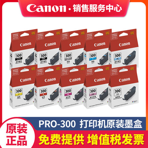 佳能PRO300原装墨水盒PFI-300