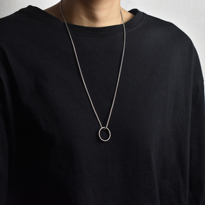 2025年新款男女钛钢戒指圈项链百搭潮牌网红项链轻奢情侣项链防水