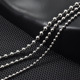 钛钢圆珠链链条diy圆珠配链百搭单链条珠子项链长短挂链条可定制