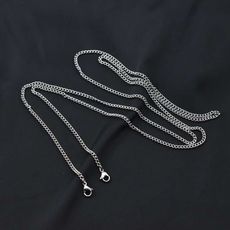 diy不锈钢耳机套链条腰包链条小斜挎包链条加长链条单链条