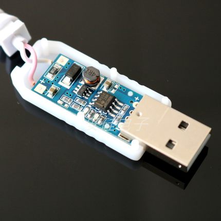 DC 5V至DC 6V 12V USB电源升压线升压模块USB连接器5.5 * 2.1mm