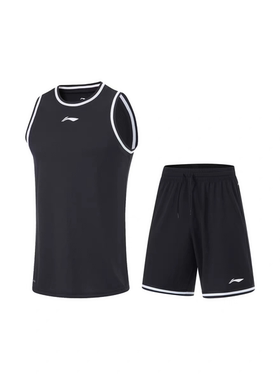 李宁篮球服男子夏季CBA专业篮球系列速干吸汗凉爽比赛套装AATU017