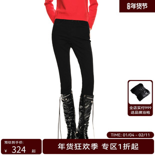 H·GENTEEL荷高新款春装女不规则腰头侧插袋休闲舒适长裤