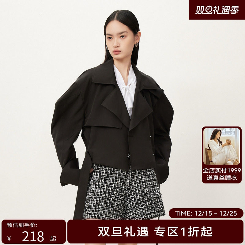 【商场同款】HPLY荷比俪季新款宽肩裁剪短外套HYD34510313