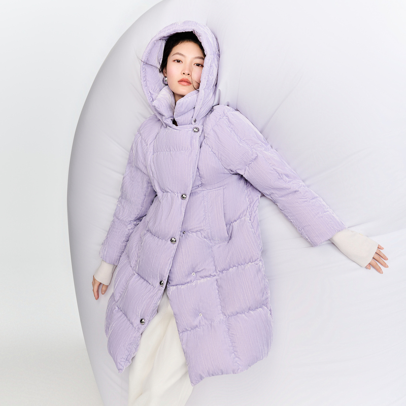 【商场同款】HPLY荷比俪冬季新复古温柔羽绒服