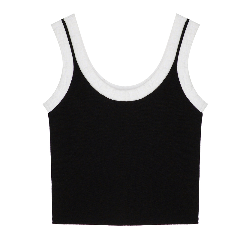 H·GENTEEL荷高春季新品风格款摩登时髦撞色U字领吊背GUD12600549