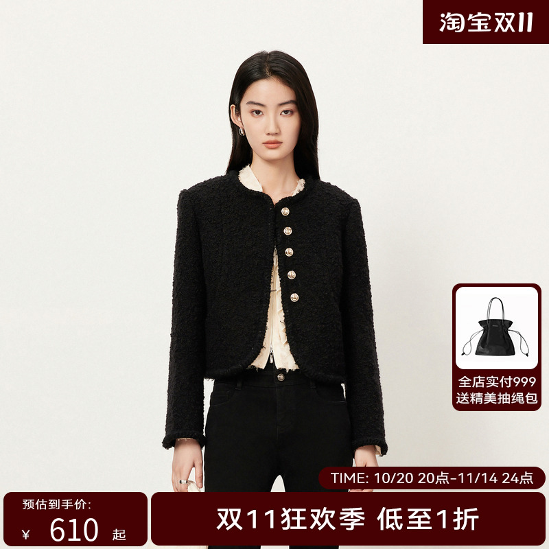 【商场同款】HPLY荷比俪冬季新款时髦气质外套HMD42520017-1