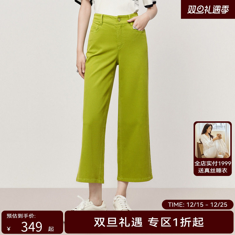 HPLY荷比俪夏季新款女通勤微喇休闲长裤HYD27420356