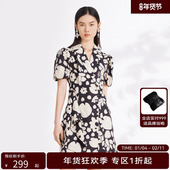 线上专享hply 连衣裙HDD 女度假印花衬衫 young荷比俪夏季 新款