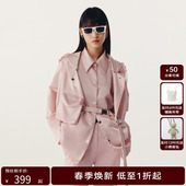 HPLY荷比俪春季 女休闲立体口袋风衣HYD13510075 新款