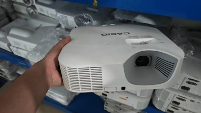 二手投影仪卡西欧V10x激光电视投影机白天室内直投家用办公DLP技术带HDMI高清输入高亮高清