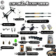 FEEDACE口袋飞德2.4米双杆飞德套装 午夜飞德轮钓鱼竿钓具全套