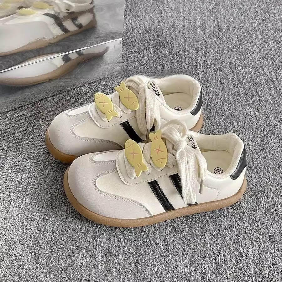 厚底小白鞋女款2025春季新款爆款百搭chic鞋子可爱休闲运动德训