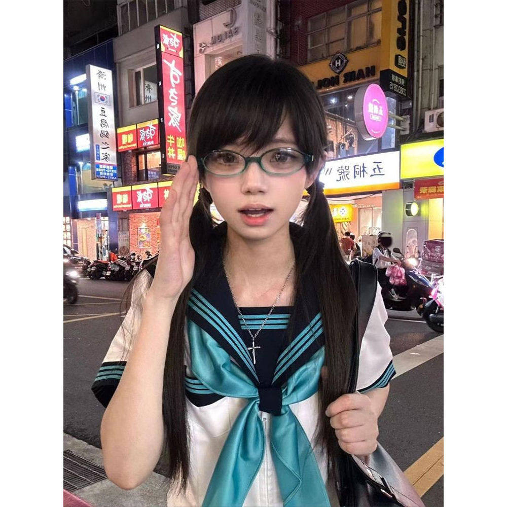 夏日和风铃 星岚中 JK制服套装水手服女短袖夏日系学院风上衣半裙
