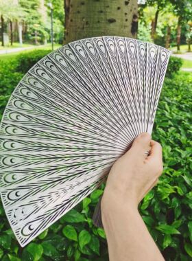 7寸新中式合金古风扇子铁扇钛防身功夫折扇小巧便携全不锈钢骨架