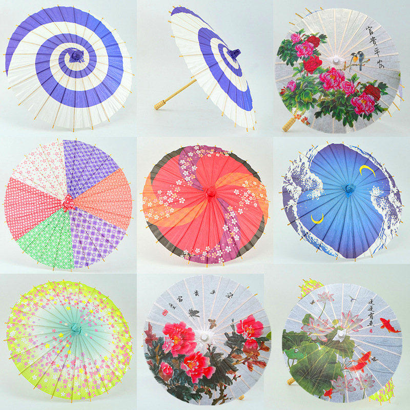 手工伞日式伞油纸幼儿园装饰伞儿童舞蹈伞迷你小号雨伞玩具小花伞
