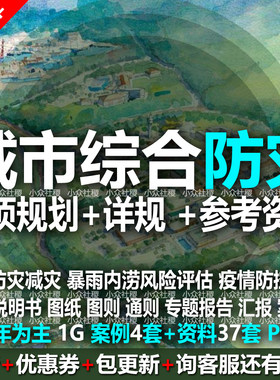 城市综合防灾减灾专项规划方案文本图纸暴雨内涝风险评估疫情防控