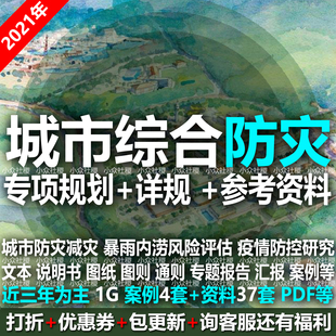 城市综合防灾减灾专项规划方案文本图纸暴雨内涝风险评估疫情防控