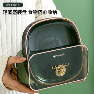 品质货!高档客厅轻奢吐骨头盘碟家用网红餐桌垃圾盘点心盘水果盘