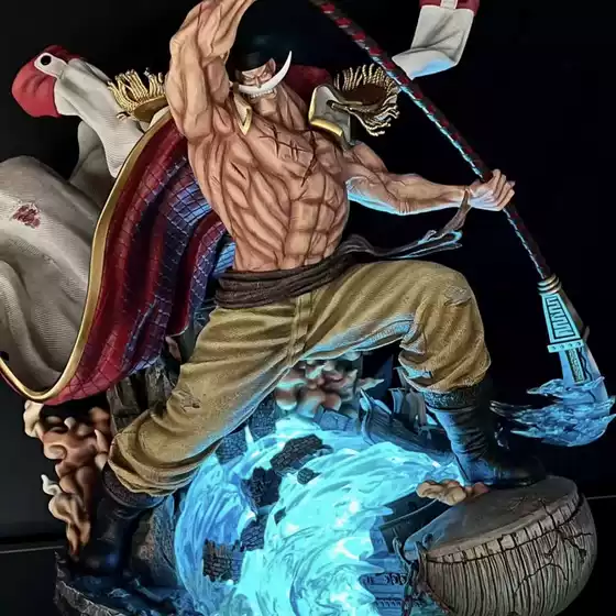 One Piece Figure Four Emperors Whitebeard Trendy Toy in Stock 24-Hour Dispatch Gk Super Large Model Statue Ornament Gift