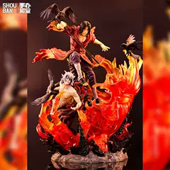Naruto Figure Rengoku Gk Uchiha Itachi Vs Sage Orochimaru Statue Two-Dimensional Anime Desktop Ornament Model