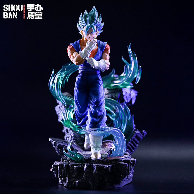 七龙珠手办gk超级战士 大鱼 贝吉特 赛亚人发光 雕像模型摆件龙珠