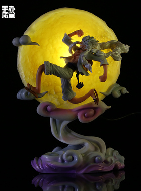 海贼王手办 Brain-Hole Studio 奔月 尼卡 追月路飞 发光模型摆件